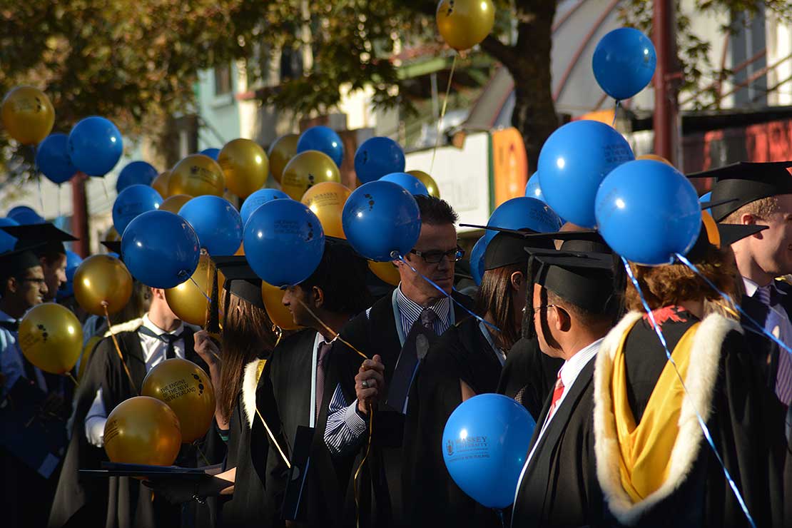 Celebrations in the city to mark graduation Massey University